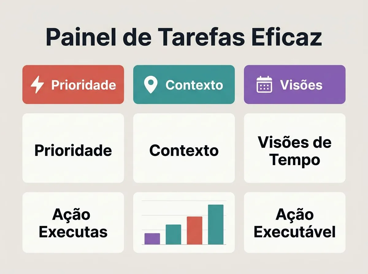 Comparativo entre montar painel de tarefas com banco de dados ou com lista solta.