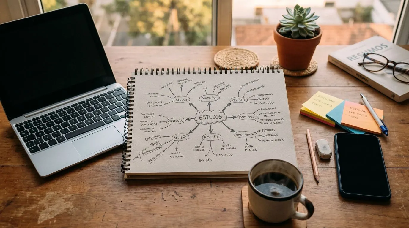Como fazer um mapa mental: passo a passo para organizar ideias e estudar melhor